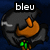 Pixelated icon shows dark gray figure with orange hand gesture and green accents against dark blue background, text labels change across frames.