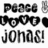 Pixelated black-and-white image with text and symbols arranged in three horizontal rows on a white background.