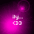 Four- of purple-hued animated buddy icon frames showing 'ily...' text and '<33' symbol with shifting light effects
