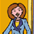 A pixelated cartoon character with brown hair and a blue jacket stands next to green text reading "Original Icons .com" on a yellow background.