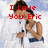 Pixelated image of a person holding a microphone with red text overlay reading 'I Love You Eric' against a light background.