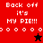 Pixelated text and symbols on red, dark red, and black backgrounds with a star icon changing color.