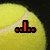A tennis ball with a tennis racket and text elements changing across frames.