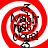 Red and white spiral background with black text 'Math Puff' in the center, animated rotation of central elements.