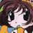 A pixelated anime-style character with brown hair and large eyes on the left, next to a black background with white text "Anime IM" and signature "c0m" on the right.