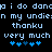 Pixelated text in light blue on black background reads "i do danga i do dan n my undie:n my undie: thanku thanku very much very much" with two of four blue plus signs below