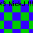 Green and blue checkered background with repeated text '<3 NickJ !!<3 NickJ !!!' in black pixelated font across two
