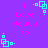 Purple background with repeated pink text 'I Love Youuu =p' and cyan square-based pixel art icons.