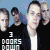 Animated contact sheet of six frames showing a group of people with changing background colors and repeated text "3 DOORS DOWN" below them.