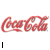 Red Coca-Cola script logo appears in multiple positions with black text reading 'love' and 'coke' below, on white background.