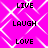 A static image with a bright pink background featuring white geometric patterns and repeated text words in black pixelated font.