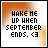 A 5x4 contact sheet of an animated AIM buddy icon showing sequential frames with text "MAKE ME UP WHEN SEPTEMBER ENDS. <3" on a gradient background, where the 'E' in 'SEPTEMBER' cycles through orange and gray colors across frames.