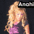 A pixelated image of a woman with long curly blonde hair wearing a dark purple top, with partial text reading "Anchi-4" above her head.