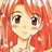A pixelated anime-style character with long orange hair and brown eyes on the left, next to a black background with white text "Anime IM" and "COM" on the right.