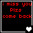 Four display red text on black background with heart symbols changing from white to gray across frames