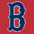A pixelated blue letter B with white outline on red background, featuring a smaller red B inside the larger one.