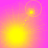 A four-quadrant of yellow circular light effects on a pink-to-orange gradient background with two small square icons connected by dotted lines