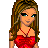 Pixel art contact sheet showing a female character in red dress with multiple poses and an isolated lip graphic, arranged in 3x3 grid on gray background.
