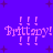 Purple background with dark purple stars, four identical pixelated 'Brittany!' text blocks with exclamation marks, each block surrounded by six exclamation marks.