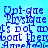 Blue pixelated text on light blue background with repeated phrases and partial words, no visible motion.