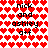 Red heart pattern background with black text 'nick and ashley a+f' repeated in multiple positions, some text partially obscured by hearts.