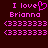 Pixelated text and symbols in bright pink on dark brown background, with heart symbol replacing 'o' in 'love', repeated across four of identical patterns