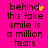 Pixelated text on bright pink background with yellow sparkles near 'behind' in two versions of the phrase.