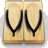 Two identical pixelated icons display black curved lines on a beige background with brown bottom edges.