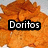 A pixelated image of orange fried snacks with text overlays and a smiley face icon.