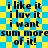 Blue and yellow checkered background with repeated black text phrases in a pixelated font.