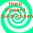 Four identical green and white spiral patterns with red text reading Mark Vincent Diedrichsen overlaid on each spiral.
