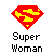 Pixel art of a character with brown hair and blue outfit under red cape, shown in six sequential states on gray background.