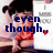 A pixelated image of a woman with dark hair in pigtails wearing red clothing, overlaid with blue text and small red hearts.
