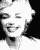 Black-and-white pixelated animation of a person with styled hair showing sequential facial expressions and head movements