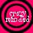 Four identical circular icons with black concentric rings on a bright pink background, each containing pixelated text and symbols.