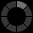 circular icons with segmented rings, each containing a single light gray segment rotating clockwise across positions