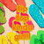 Pixelated beach scene with flip-flops, flowers, and text 'My Pop Ginda Girl' in orange and pink on a light background.