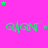 Green text 'GAGN' repeated across a bright pink background with scattered green and purple stars, some stars animate to change position.