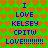 Green background with orange heart pattern and blue text reading 'I LOVE KELSEY CPITW LOVE!!!!!!!!' repeated twice in a