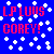 Blue background with scattered white plus signs and bold red pixelated text reading 'LPLOUS COREY!' in two lines.