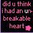 four and four showing text 'did u think i had an unbreakable heart' with pink stars, where individual letters in 'unbreakable' change color across frames