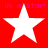 Red background with four white stars and pink text reading 'im a star!' repeated twice.