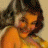 A 48x48 pixel buddy icon featuring a vintage pinup-style woman on the left and green text reading "Original Icons .com" on a dark green background to the right.