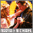 Pixelated image of two figures in dynamic pose with bright yellow background and white text at bottom reading "NBA 2K MICHAEL".