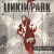Repeated pattern of Linkin Park text and red splatter graphic on gray background with 'KRAP' in white box.