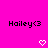 Pixelated text 'Hoiley<3' appears twice on a bright pink background with two white heart icons below.