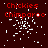Red text 'Chickies Chimparoo' on dark red background with white pixelated particles scattered across the image.