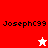 Pixelated buddy icon with four quadrants showing 'Josephc99' text and star symbols on red, white, and pink backgrounds.