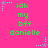 A static image with a bright pink background displays repeated text in green pixelated font, surrounded by small blue and purple star-like shapes.