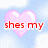 Animated sequence of six showing heart symbols and text phrases with changing backgrounds